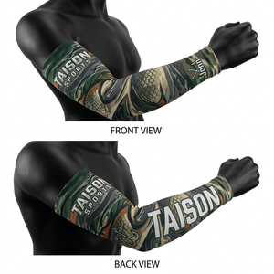 Manguitos de Pesca para Hombre, Tejido de Poliéster y Spandex GSM, Camuflaje, Transpirables, Protección UV, Panel Sin Costuras, Logotipo Personalizado por Sublimación - Product Image 1