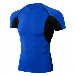 Camiseta de Compresión para MMA y BJJ, para Entrenamiento, Unisex, de Spandex/Poliéster, Manga Corta, Teñida, UPF50+, Secado Rápido, 220g - Product Image 4