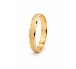 Bague de mariage en acier inoxydable, finition mate sablée, pour homme et femme, bague de fiançailles classique dorée, finition mate sablée - Product Image 3