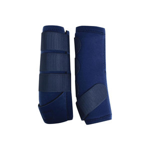 Botas de Tendón para Caballo de Primera Calidad, Color Azul Marino, de Nailon, Protección Ecuestre para las Patas - Product Image 1