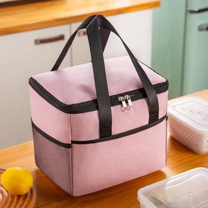 Portable Picnic Cooler Bag Waterproof Oxford Cloth Food Storage Container with Reinforced Handles for Travel Meals - Product Image 5