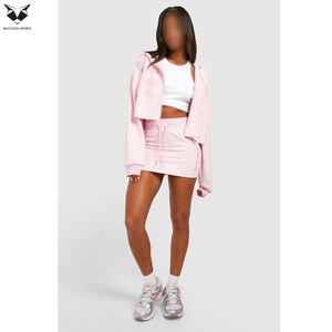 Producto Nuevo en Oferta, Conjunto Casual de 2 Piezas para Mujer, Conjunto de Falda con Capucha de la Mejor Calidad y Talla Ajustable - Product Image 6