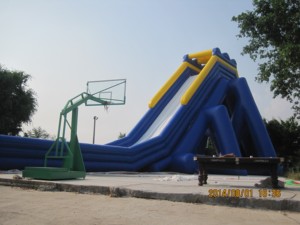 Tobogán Acuático Inflable Gigante de 50 m de Largo, Recubierto de PVC, para Exteriores, Equipo de Diversión Acuática Universal - Product Image 4