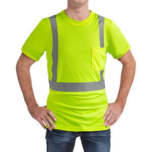 Camisetas de Alta Visibilidad al por Mayor, Camisetas de Seguridad Reflectantes, Ropa de Trabajo de Seguridad, Camisetas Reflectantes con Logotipo Personalizado - Product Image 2