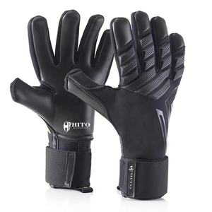 Gants de gardien de but, paume avant en latex de base neuf, caoutchouc pour le dos de la main 4 mm, caoutchouc hybride injecté, coupe hybride, enveloppe pour les doigts et le pouce - Product Image 1