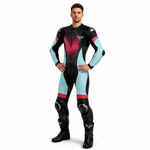 Traje de Cuero Personalizado de Una Pieza para Motociclismo de Carreras, Equipo de Protección Profesional para Motociclistas de Pista y Calle - Product Image 3