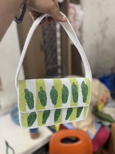 Sacs à main en coton perlé faits à la main de style bohème pour femmes indiennes, sacs messagers du zodiaque, sacs de soirée, sacs de shopping, vente en gros - Product Image 5