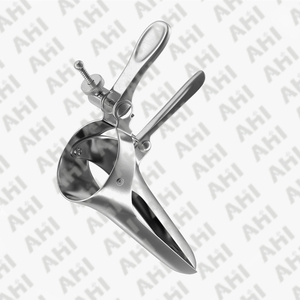 เครื่องมือตรวจภายในช่องคลอดแบบแมนนวลคุณภาพสูง AHI ทำจากสแตนเลส ได้รับการรับรองมาตรฐาน CE ISO13485 ใช้ซ้ำได้ ระดับ Class I สำหรับการผ่าตัดทางนรีเวช - Product Image 2