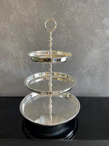 Stainless Steel Round <b>Cake</b> <b>Stand</b> for Serving <b>Cake</b> Pastries Cookies Cupcake Home Decoration Christmas - Product Image 2