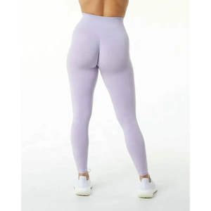 Leggings Deportivos de Cintura Alta para Mujer, Nuevos, de Alta Calidad, Ajustados, de Verano, de Spandex/Poliéster, Tejidos, Transpirables, Sin Costuras, Largos - Product Image 4