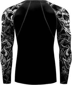 Latest Design Men Rash Guard Fully Customized Top Trending <b>Light</b> Weight Anti Wrinkle Breathable Men Rash Guard - Product Image 3