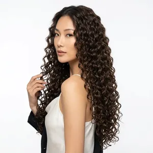 ผมแท้แบบ Remy Weft สีน้ำตาลยาว ลอนธรรมชาติ เนื้อผมแบบเวฟ - Product Image 1
