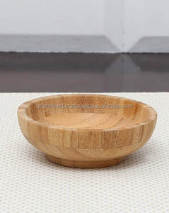 ชุดชามเสิร์ฟทำจากไม้ธรรมชาติทำด้วยมือชามสลัดวอลนัทแกะสลักแบบกำหนดเองได้สูงสำหรับกล่องอาหารอินเดีย - Product Image 1