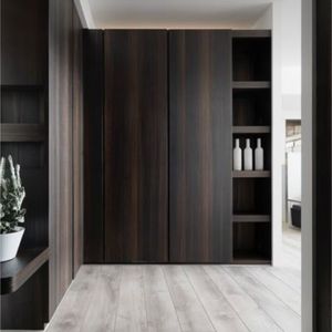 JY Project Customized Modern Modular Sliding Door Bedroom <b>Wardrobe</b> Wooden Closet Organizer System Home Furniture Vietnam Factory - Product Image 2