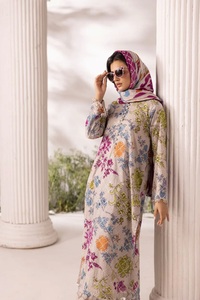 Nouveautés : soldes sur les tenues d'été pakistanaises les plus vendues, robes 3 pièces non cousues, tissu lawn, ensemble été pour femmes. - Product Image 4