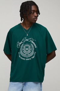 เสื้อยืดโอเวอร์ไซส์ผู้ชาย ทรงหลวม ไหล่ตก ทรงบ็อกซี่ แขนสั้น ผ้าฝ้าย สตรีทแวร์ ลายกราฟิก เสื้อทรงหลวมโอเวอร์ไซส์สำหรับผู้ชาย - Product Image 6