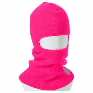 Cagoule intégrale tricotée rose fluo fluorescente, masque thermique d'hiver, cache-cou, couvre-chef de protection pour le travail en extérieur - Product Image 1
