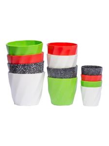 <b>Table</b> Plastic Flower Pot Durable Lightweight Crack Resistant with Perfect <b>for</b> Office Desk Living Room and Home Decoration - Product Image 3