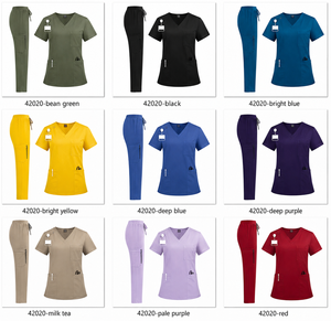 Fashion Custom Logo Polyester Spandex Medical Scrubs Outfits Nursing <b>Doctor</b> <b>Sets</b> Dental Hospital Scrub Uniforms - Product Image 6