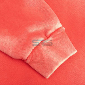 Sweat à capuche unisexe délavé effet soleil, manches longues, pull-over, design moderne, mode urbaine, confortable, broderie frontale - Product Image 6