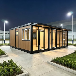 Maison conteneur pliable préfabriquée moderne et respirante 20FT, module de vie extensible à double aile, design hôtelier moderne du milieu du siècle - Product Image 6