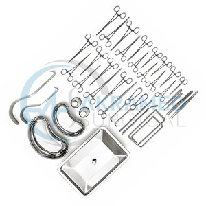 Juego de 38 Instrumentos Quirúrgicos para Apendicectomía y Hernia, Acero Inoxidable, Kit de Cirugía General, Certificado CE, Reutilizable - Product Image 5