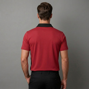 Polo homme 100% coton haute qualité, logo personnalisé par transfert thermique, tissu tricoté, séchage rapide, vêtements décontractés, streetwear. - Product Image 5