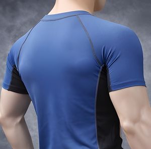Camiseta Deportiva de Compresión para Hombre, Ajustada al Cuerpo, de Algodón Elástico, para Gimnasio, Entrenamiento, Running, Venta al Por Mayor - Product Image 4