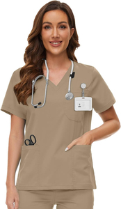 Conjuntos de Uniformes Médicos Unisex de Tejido de Punto con Detección de Agujas y Fusión sin Costuras, Servicio OEM para Uso Hospitalario - Product Image 4