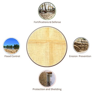 RTS ถุงทรายปอกระเจาแข็งแรงขนาด34x15นิ้วเป็นมิตรกับสิ่งแวดล้อมสำหรับการควบคุมน้ำท่วมการกัดเซาะการจัดสวนและการก่อสร้าง - Product Image 4