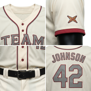 Ensemble uniforme de baseball personnalisable 100 % polyester double tricot sublimé avec twill, pour homme, entièrement boutonné, haute qualité, pour équipes adultes, OEM - Product Image 4