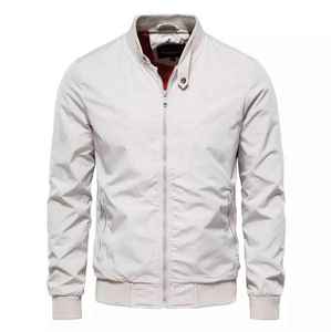 High Quality 2026 Men's Waterproof Bomber Jackets Custom Printed Logo Private Label Autumn Wear OEM Customizable Sheep Knitted - Product Image 1