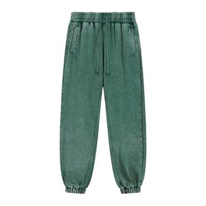 Pantalon de survêtement ample en coton épais 100 %, coupe-vent, taille élastique, couleur unie, idéal pour l'extérieur en hiver, vente en gros - Product Image 3