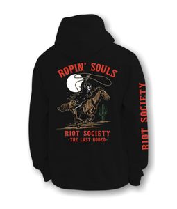 Sweat-shirt à capuche surdimensionné Rodeo Reaper en coton biologique de haute qualité pour homme – Qualité supérieure, meilleur prix, personnalisable – Hoodie Ropin' Souls - Product Image 1