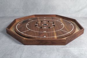 Plateau de jeu de Crokinole en bois moderne de haute qualité, artisanat fait main pour l'inauguration de maison ou un mariage |   Usine en gros - Product Image 2
