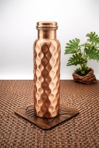 Botella de Agua de Cobre Puro Martillado para Beber y Uso Doméstico - Product Image 3