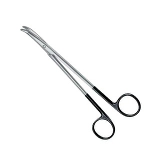 กรรไกรผ่าตัดแบบโค้ง Supercut Fomon ทำจากสแตนเลสสตีล ใช้ซ้ำได้ ด้ามจับสีดำเคลือบซาติน - Product Image 4