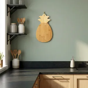 Planche à découper en bois en forme d'ananas, planche à découper pour la cuisine, planche à découper pour fruits et légumes, planche de service décorative - Product Image 6