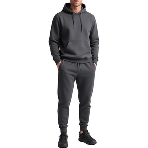 Custom Training Jogging Embroidery Tracksuits for Men Slim Fit Cotton Cargo Sweat Men'S Hoodies & Sweatshirts - Product Image 3