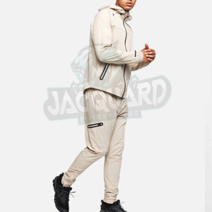 ชุดแจ็คเก็ตวินด์เบรกเกอร์แบบสั้น 2 ชิ้น สไตล์ล่าสุด พร้อมกางเกงคาร์โก้ ซิปแบบรูดขึ้น ผลิตจากไนลอนและโพลีเอสเตอร์ เหมาะสำหรับสตรีทแวร์ ชุดวอร์มสำหรับผู้ชาย ราคาขายส่ง รับผลิตแบบ OEM - Product Image 4
