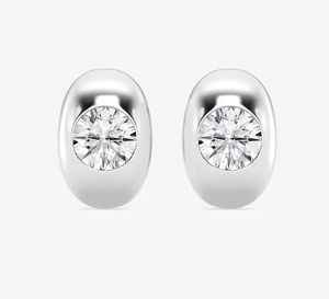 <b>Hoops</b> <b>Earrings</b> Diamond <b>Earrings</b> Gold and <b>Silver</b> <b>Earrings</b> Lab Grown Diamonds <b>Earrings</b> <b>Hoops</b> Fine Jewelry for Women - Product Image 2