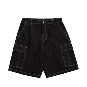 Pantalones Cortos de Mezclilla Holgados para Hombre, Estilo Hip Hop Urbano de Verano, Cargo Casual de 5 Pulgadas, 100% Algodón, Joggers, Precio Bajo, Servicio OEM - Product Image 1