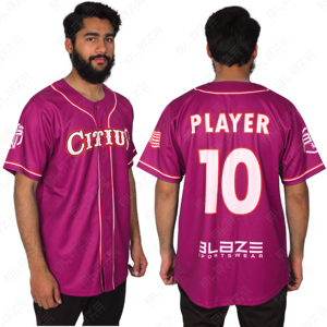 Maillots de baseball imprimés par sublimation personnalisés T-shirts à manches courtes pour adultes T-shirts pour hommes à coudre/imprimer avec logo personnalisé - Product Image 2