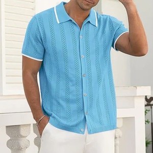 Cardigan en laine confortable pour homme, col rond, anti-boulochage, épais, double fermeture éclair, grande taille, respirant, tricoté, effet fourrure - Product Image 4
