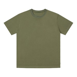 T-shirt à manches courtes et col rond pour homme A2808, style jeune, imprimé, tissu tissé polyester/coton, poids 200 grammes - Product Image 5