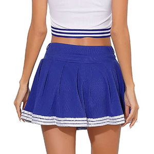 Uniforme de cheerleading sur mesure pour femme, une pièce, haute qualité, prix bas, sans manches, col en V, pour équipe sportive. - Product Image 4