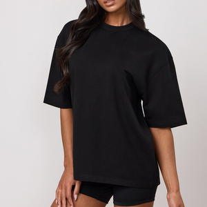 Good Quality Modal Cotton Tshirts Plain Bulk O Neck Summer Short Sleeve <b>Tops</b> Fashion Casual Women T Shirts - Product Image 4