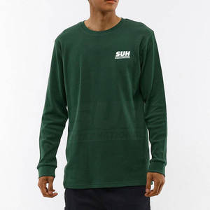 Camisa de Manga Larga de Punto Waffle para Hombre de Alta Calidad, 100% Algodón, Ecológica y Transpirable, Última Moda, Venta al Por Mayor - Product Image 4