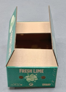 Boîte en carton ondulé imperméable pour l'exportation de citrons frais avec revêtement résistant à l'humidité et trous d'aération, boîtes d'emballage en gros - Product Image 2