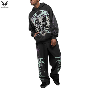 Pantalones deportivos holgados para hombre, estilo casual, con cintura elástica y cordón ajustable. - Product Image 4
